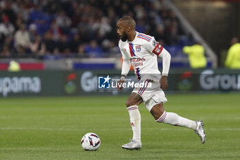 2023-05-19 - Alexandre LACAZETTE of Lyon during the French championship Ligue 1 football match between Olympique Lyonnais (Lyon) and AS Monaco on May 19, 2023 at Groupama Stadium in Decines-Charpieu near Lyon, France - FOOTBALL - FRENCH CHAMP - LYON V MONACO - FRENCH LIGUE 1 - SOCCER