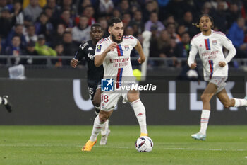 19/05/2023 - Rayan CHERKI of Lyon during the French championship Ligue 1 football match between Olympique Lyonnais (Lyon) and AS Monaco on May 19, 2023 at Groupama Stadium in Decines-Charpieu near Lyon, France - FOOTBALL - FRENCH CHAMP - LYON V MONACO - FRENCH LIGUE 1 - CALCIO