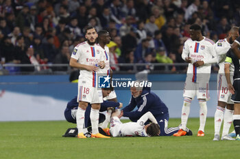 2023-05-19 - Maxence CAQUERET of Lyon out during the French championship Ligue 1 football match between Olympique Lyonnais (Lyon) and AS Monaco on May 19, 2023 at Groupama Stadium in Decines-Charpieu near Lyon, France - FOOTBALL - FRENCH CHAMP - LYON V MONACO - FRENCH LIGUE 1 - SOCCER