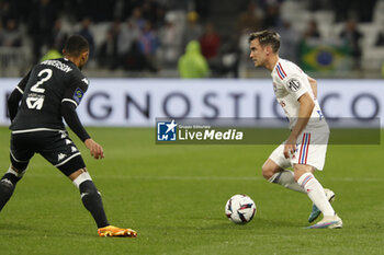 19/05/2023 - Nicolas TAGLIAFICO of Lyon and Vanderson DE OLIVEIRA CAMPOS of Monaco during the French championship Ligue 1 football match between Olympique Lyonnais (Lyon) and AS Monaco on May 19, 2023 at Groupama Stadium in Decines-Charpieu near Lyon, France - FOOTBALL - FRENCH CHAMP - LYON V MONACO - FRENCH LIGUE 1 - CALCIO