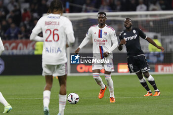 2023-05-19 - Sinaly DIOMANDE of Lyon during the French championship Ligue 1 football match between Olympique Lyonnais (Lyon) and AS Monaco on May 19, 2023 at Groupama Stadium in Decines-Charpieu near Lyon, France - FOOTBALL - FRENCH CHAMP - LYON V MONACO - FRENCH LIGUE 1 - SOCCER