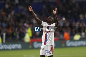 19/05/2023 - Sael KUMBEDI of Lyon during the French championship Ligue 1 football match between Olympique Lyonnais (Lyon) and AS Monaco on May 19, 2023 at Groupama Stadium in Decines-Charpieu near Lyon, France - FOOTBALL - FRENCH CHAMP - LYON V MONACO - FRENCH LIGUE 1 - CALCIO