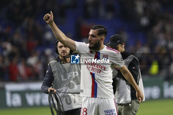 2023-05-19 - Rayan CHERKI of Lyon during the French championship Ligue 1 football match between Olympique Lyonnais (Lyon) and AS Monaco on May 19, 2023 at Groupama Stadium in Decines-Charpieu near Lyon, France - FOOTBALL - FRENCH CHAMP - LYON V MONACO - FRENCH LIGUE 1 - SOCCER