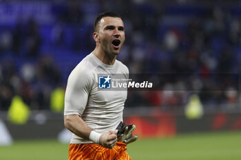 2023-05-19 - Anthony LOPES of Lyon during the French championship Ligue 1 football match between Olympique Lyonnais (Lyon) and AS Monaco on May 19, 2023 at Groupama Stadium in Decines-Charpieu near Lyon, France - FOOTBALL - FRENCH CHAMP - LYON V MONACO - FRENCH LIGUE 1 - SOCCER