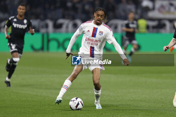19/05/2023 - Bradley BARCOLA of Lyon during the French championship Ligue 1 football match between Olympique Lyonnais (Lyon) and AS Monaco on May 19, 2023 at Groupama Stadium in Decines-Charpieu near Lyon, France - FOOTBALL - FRENCH CHAMP - LYON V MONACO - FRENCH LIGUE 1 - CALCIO