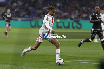 19/05/2023 - Bradley BARCOLA of Lyon during the French championship Ligue 1 football match between Olympique Lyonnais (Lyon) and AS Monaco on May 19, 2023 at Groupama Stadium in Decines-Charpieu near Lyon, France - FOOTBALL - FRENCH CHAMP - LYON V MONACO - FRENCH LIGUE 1 - CALCIO