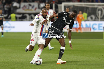 19/05/2023 - Alexandre LACAZETTE of Lyon and Chrislain MATSIMA of Monaco during the French championship Ligue 1 football match between Olympique Lyonnais (Lyon) and AS Monaco on May 19, 2023 at Groupama Stadium in Decines-Charpieu near Lyon, France - FOOTBALL - FRENCH CHAMP - LYON V MONACO - FRENCH LIGUE 1 - CALCIO