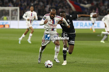 19/05/2023 - Alexandre LACAZETTE of Lyon and Chrislain MATSIMA of Monaco during the French championship Ligue 1 football match between Olympique Lyonnais (Lyon) and AS Monaco on May 19, 2023 at Groupama Stadium in Decines-Charpieu near Lyon, France - FOOTBALL - FRENCH CHAMP - LYON V MONACO - FRENCH LIGUE 1 - CALCIO