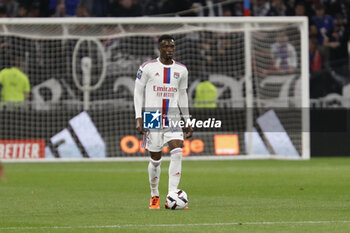 2023-05-19 - Sinaly DIOMANDE of Lyon during the French championship Ligue 1 football match between Olympique Lyonnais (Lyon) and AS Monaco on May 19, 2023 at Groupama Stadium in Decines-Charpieu near Lyon, France - FOOTBALL - FRENCH CHAMP - LYON V MONACO - FRENCH LIGUE 1 - SOCCER