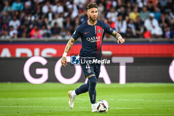 2023-06-03 - Sergio RAMOS of PSG during the French championship Ligue 1 football match between Paris Saint-Germain and Clermont Foot 63 on June 3, 2023 at Parc des Princes stadium in Paris, France - FOOTBALL - FRENCH CHAMP - PARIS SG V CLERMONT - FRENCH LIGUE 1 - SOCCER