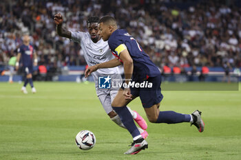 2023-06-03 - Kylian Mbappe of PSG, Muhammed Cham Saracevic of Clermont during the French championship Ligue 1 football match between Paris Saint-Germain (PSG) and Clermont Foot 63 on June 3, 2023 at Parc des Princes stadium in Paris, France - FOOTBALL - FRENCH CHAMP - PARIS SG V CLERMONT - FRENCH LIGUE 1 - SOCCER