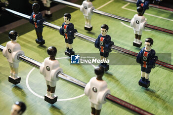 2023-07-05 - Table football illustration at the Campus PSG, the new training center for the Paris Saint-Germain football team on July 5, 2023 in Poissy, France - FOOTBALL - PARIS SG NEW TRAINING CENTER - FRENCH LIGUE 1 - SOCCER