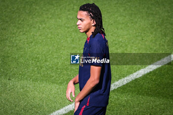 2023-08-11 - Ethan MBAPPE of PSG during the training of the Paris Saint-Germain team on August 11, 2023 at Campus PSG in Poissy, France - FOOTBALL - PARIS SG TRAINING AND PRESS CONFERENCE - FRENCH LIGUE 1 - SOCCER