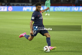 2023-08-13 - Warren Zaire-Emery of PSG during the French championship Ligue 1 football match between Paris Saint-Germain (PSG) and FC Lorient on August 12, 2023 at Parc des Princes stadium in Paris, France - FOOTBALL - FRENCH CHAMP - PARIS SG V LORIENT - FRENCH LIGUE 1 - SOCCER