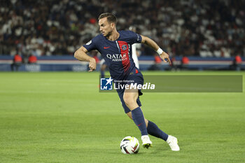 2023-08-13 - Fabian Ruiz Pena of PSG during the French championship Ligue 1 football match between Paris Saint-Germain (PSG) and FC Lorient on August 12, 2023 at Parc des Princes stadium in Paris, France - FOOTBALL - FRENCH CHAMP - PARIS SG V LORIENT - FRENCH LIGUE 1 - SOCCER