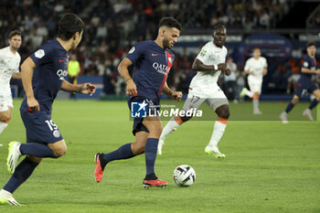 2023-08-13 - Goncalo Ramos of PSG during the French championship Ligue 1 football match between Paris Saint-Germain (PSG) and FC Lorient on August 12, 2023 at Parc des Princes stadium in Paris, France - FOOTBALL - FRENCH CHAMP - PARIS SG V LORIENT - FRENCH LIGUE 1 - SOCCER