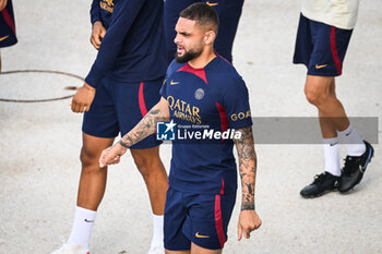 2023-08-18 - Layvin KURZAWA of PSG during the training of the Paris Saint-Germain team on August 18, 2023 at Campus PSG in Poissy, France - FOOTBALL - PARIS SG TRAINING AND PRESS CONFERENCE - FRENCH LIGUE 1 - SOCCER