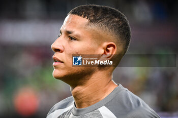2023-08-18 - Amine HARIT of Marseille during the French championship Ligue 1 football match between FC Metz and Olympique de Marseille on August 18, 2023 at Saint-Symphorien stadium in Metz, France - FOOTBALL - FRENCH CHAMP - METZ V MARSEILLE - FRENCH LIGUE 1 - SOCCER