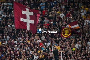 2023-08-18 - Supporters of Metz during the French championship Ligue 1 football match between FC Metz and Olympique de Marseille on August 18, 2023 at Saint-Symphorien stadium in Metz, France - FOOTBALL - FRENCH CHAMP - METZ V MARSEILLE - FRENCH LIGUE 1 - SOCCER