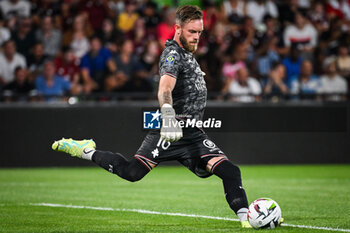 2023-08-18 - Alexandre OUKIDJA of Metz during the French championship Ligue 1 football match between FC Metz and Olympique de Marseille on August 18, 2023 at Saint-Symphorien stadium in Metz, France - FOOTBALL - FRENCH CHAMP - METZ V MARSEILLE - FRENCH LIGUE 1 - SOCCER