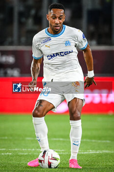 2023-08-18 - Pierre-Emerick AUBAMEYANG of Marseille during the French championship Ligue 1 football match between FC Metz and Olympique de Marseille on August 18, 2023 at Saint-Symphorien stadium in Metz, France - FOOTBALL - FRENCH CHAMP - METZ V MARSEILLE - FRENCH LIGUE 1 - SOCCER