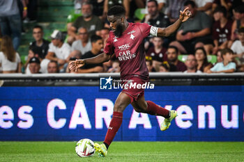 2023-08-18 - Ismael TRAORE of Metz during the French championship Ligue 1 football match between FC Metz and Olympique de Marseille on August 18, 2023 at Saint-Symphorien stadium in Metz, France - FOOTBALL - FRENCH CHAMP - METZ V MARSEILLE - FRENCH LIGUE 1 - SOCCER