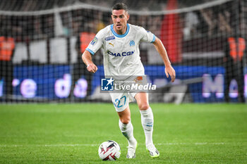 2023-08-18 - Jordan VERETOUT of Marseille during the French championship Ligue 1 football match between FC Metz and Olympique de Marseille on August 18, 2023 at Saint-Symphorien stadium in Metz, France - FOOTBALL - FRENCH CHAMP - METZ V MARSEILLE - FRENCH LIGUE 1 - SOCCER