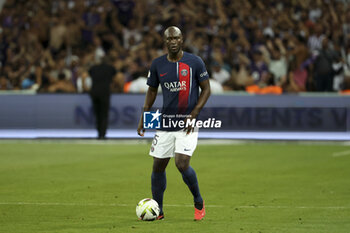 2023-08-20 - Danilo Pereira of PSG during the French championship Ligue 1 football match between Toulouse FC and Paris Saint-Germain on August 19, 2023 at Stadium in Toulouse, France - FOOTBALL - FRENCH CHAMP - TOULOUSE V PARIS SG - FRENCH LIGUE 1 - SOCCER