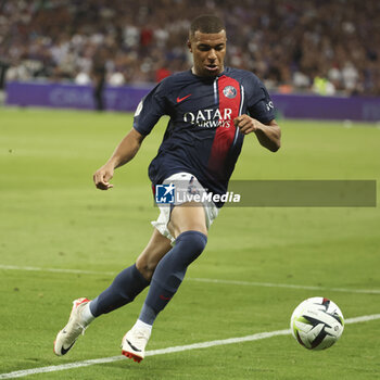 2023-08-20 - Kylian Mbappe of PSG during the French championship Ligue 1 football match between Toulouse FC and Paris Saint-Germain on August 19, 2023 at Stadium in Toulouse, France - FOOTBALL - FRENCH CHAMP - TOULOUSE V PARIS SG - FRENCH LIGUE 1 - SOCCER