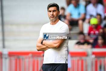 2023-08-20 - Paulo FONSECA of Lille during the French championship Ligue 1 football match between LOSC Lille and FC Nantes on August 20, 2023 at Pierre Mauroy stadium in Villeneuve-d'Ascq near Lille, France - FOOTBALL - FRENCH CHAMP - LILLE V NANTES - FRENCH LIGUE 1 - SOCCER