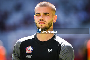 2023-08-20 - Lucas CHEVALLIER of Lille during the French championship Ligue 1 football match between LOSC Lille and FC Nantes on August 20, 2023 at Pierre Mauroy stadium in Villeneuve-d'Ascq near Lille, France - FOOTBALL - FRENCH CHAMP - LILLE V NANTES - FRENCH LIGUE 1 - SOCCER