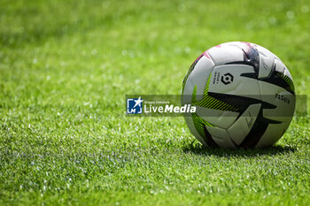 2023-08-20 - Illustration of the Kipsta match ball during the French championship Ligue 1 football match between LOSC Lille and FC Nantes on August 20, 2023 at Pierre Mauroy stadium in Villeneuve-d'Ascq near Lille, France - FOOTBALL - FRENCH CHAMP - LILLE V NANTES - FRENCH LIGUE 1 - SOCCER