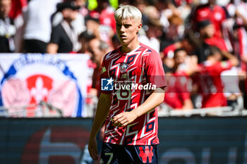 2023-08-20 - Hakon ARNAR HARALDSSON of Lille during the French championship Ligue 1 football match between LOSC Lille and FC Nantes on August 20, 2023 at Pierre Mauroy stadium in Villeneuve-d'Ascq near Lille, France - FOOTBALL - FRENCH CHAMP - LILLE V NANTES - FRENCH LIGUE 1 - SOCCER
