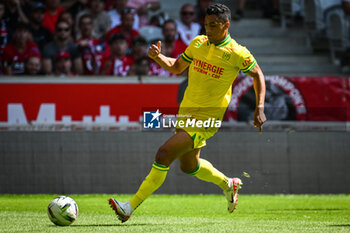 2023-08-20 - Mostafa MOHAMED of Nantes during the French championship Ligue 1 football match between LOSC Lille and FC Nantes on August 20, 2023 at Pierre Mauroy stadium in Villeneuve-d'Ascq near Lille, France - FOOTBALL - FRENCH CHAMP - LILLE V NANTES - FRENCH LIGUE 1 - SOCCER