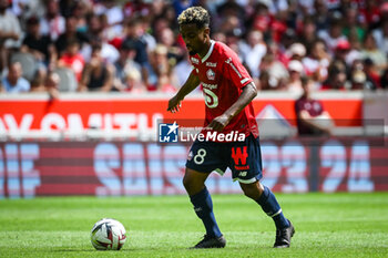 2023-08-20 - Angel GOMES of Lille during the French championship Ligue 1 football match between LOSC Lille and FC Nantes on August 20, 2023 at Pierre Mauroy stadium in Villeneuve-d'Ascq near Lille, France - FOOTBALL - FRENCH CHAMP - LILLE V NANTES - FRENCH LIGUE 1 - SOCCER