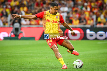 2023-08-20 - Facundo Axel MEDINA of Lens during the French championship Ligue 1 football match between RC Lens and Stade Rennais (Rennes) on August 20, 2023 at Bollaert-Delelis stadium in Lens, France - FOOTBALL - FRENCH CHAMP - LENS V RENNES - FRENCH LIGUE 1 - SOCCER
