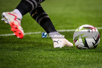 2023-08-20 - Illustration of the Kipsta match ball during the French championship Ligue 1 football match between RC Lens and Stade Rennais (Rennes) on August 20, 2023 at Bollaert-Delelis stadium in Lens, France - FOOTBALL - FRENCH CHAMP - LENS V RENNES - FRENCH LIGUE 1 - SOCCER
