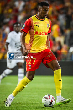 2023-08-20 - Morgan GUILAVOGUI of Lens during the French championship Ligue 1 football match between RC Lens and Stade Rennais (Rennes) on August 20, 2023 at Bollaert-Delelis stadium in Lens, France - FOOTBALL - FRENCH CHAMP - LENS V RENNES - FRENCH LIGUE 1 - SOCCER