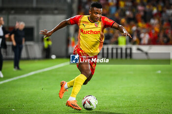 2023-08-20 - Oscar CORTES of Lens during the French championship Ligue 1 football match between RC Lens and Stade Rennais (Rennes) on August 20, 2023 at Bollaert-Delelis stadium in Lens, France - FOOTBALL - FRENCH CHAMP - LENS V RENNES - FRENCH LIGUE 1 - SOCCER