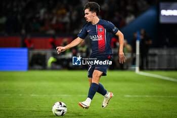 2023-08-26 - Vitor MACHADO FERREIRA (Vitinha) of PSG during the French championship Ligue 1 football match between Paris Saint-Germain and RC Lens on August 26, 2023 at Parc des Princes stadium in Paris, France - FOOTBALL - FRENCH CHAMP - PARIS SG V LENS - FRENCH LIGUE 1 - SOCCER