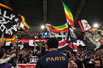 2023-08-26 - Supporters of PSG during the French championship Ligue 1 football match between Paris Saint-Germain and RC Lens on August 26, 2023 at Parc des Princes stadium in Paris, France - FOOTBALL - FRENCH CHAMP - PARIS SG V LENS - FRENCH LIGUE 1 - SOCCER