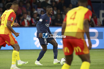 2023-08-27 - Ousmane Dembele of PSG during the French championship Ligue 1 football match between Paris Saint-Germain (PSG) and RC Lens (RCL) on August 26, 2023 at Parc des Princes stadium in Paris, France - FOOTBALL - FRENCH CHAMP - PARIS SG V LENS - FRENCH LIGUE 1 - SOCCER