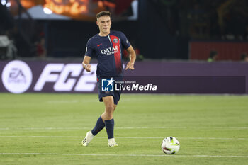 2023-08-27 - Manuel Ugarte of PSG during the French championship Ligue 1 football match between Paris Saint-Germain (PSG) and RC Lens (RCL) on August 26, 2023 at Parc des Princes stadium in Paris, France - FOOTBALL - FRENCH CHAMP - PARIS SG V LENS - FRENCH LIGUE 1 - SOCCER