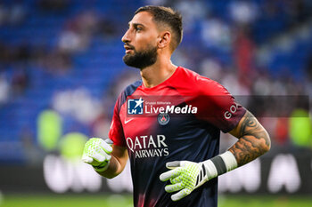2023-09-03 - Gianluigi DONNARUMMA of PSG during the French championship Ligue 1 football match between Olympique Lyonnais (Lyon) and Paris Saint-Germain on September 3, 2023 at Groupama stadium in Decines-Charpieu near Lyon, France - FOOTBALL - FRENCH CHAMP - LYON V PARIS SG - FRENCH LIGUE 1 - SOCCER