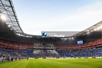 2023-09-03 - General view during the French championship Ligue 1 football match between Olympique Lyonnais (Lyon) and Paris Saint-Germain on September 3, 2023 at Groupama stadium in Decines-Charpieu near Lyon, France - FOOTBALL - FRENCH CHAMP - LYON V PARIS SG - FRENCH LIGUE 1 - SOCCER