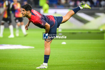 2023-09-03 - Marco ASENSIO of PSG during the French championship Ligue 1 football match between Olympique Lyonnais (Lyon) and Paris Saint-Germain on September 3, 2023 at Groupama stadium in Decines-Charpieu near Lyon, France - FOOTBALL - FRENCH CHAMP - LYON V PARIS SG - FRENCH LIGUE 1 - SOCCER