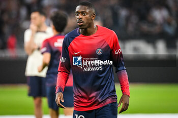 2023-09-03 - Ousmane DEMBELE of PSG during the French championship Ligue 1 football match between Olympique Lyonnais (Lyon) and Paris Saint-Germain on September 3, 2023 at Groupama stadium in Decines-Charpieu near Lyon, France - FOOTBALL - FRENCH CHAMP - LYON V PARIS SG - FRENCH LIGUE 1 - SOCCER