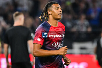 2023-09-03 - Cher NDOUR of PSG during the French championship Ligue 1 football match between Olympique Lyonnais (Lyon) and Paris Saint-Germain on September 3, 2023 at Groupama stadium in Decines-Charpieu near Lyon, France - FOOTBALL - FRENCH CHAMP - LYON V PARIS SG - FRENCH LIGUE 1 - SOCCER