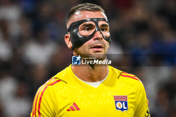 2023-09-03 - Anthony LOPES of Lyon during the French championship Ligue 1 football match between Olympique Lyonnais (Lyon) and Paris Saint-Germain on September 3, 2023 at Groupama stadium in Decines-Charpieu near Lyon, France - FOOTBALL - FRENCH CHAMP - LYON V PARIS SG - FRENCH LIGUE 1 - SOCCER