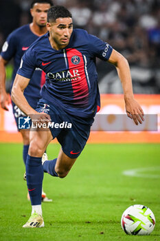 2023-09-03 - Achraf HAKIMI of PSG during the French championship Ligue 1 football match between Olympique Lyonnais (Lyon) and Paris Saint-Germain on September 3, 2023 at Groupama stadium in Decines-Charpieu near Lyon, France - FOOTBALL - FRENCH CHAMP - LYON V PARIS SG - FRENCH LIGUE 1 - SOCCER